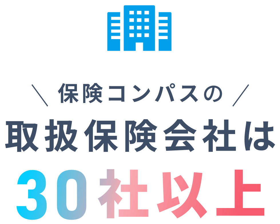 取扱い保険会社は30社以上